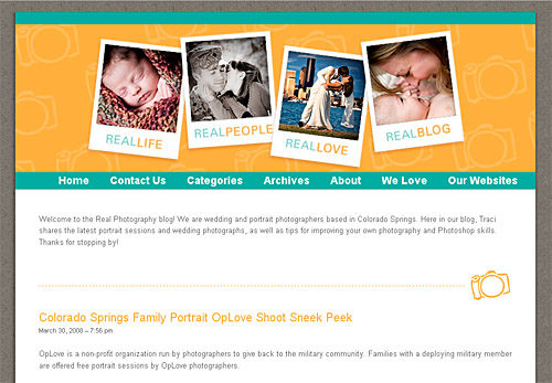 Colorado Springs wedding photographers blog screenshot