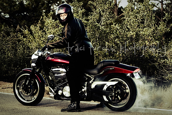 colorado springs senior portrait motorcycle
