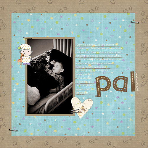 scrapbook layout photo