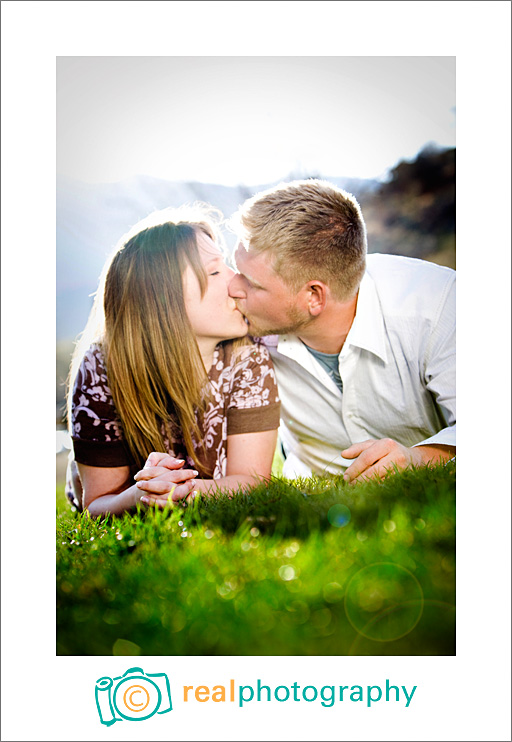 outdoor Colorado engagement portrait