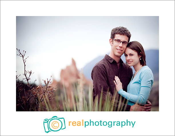 engagement portrait garden of the gods