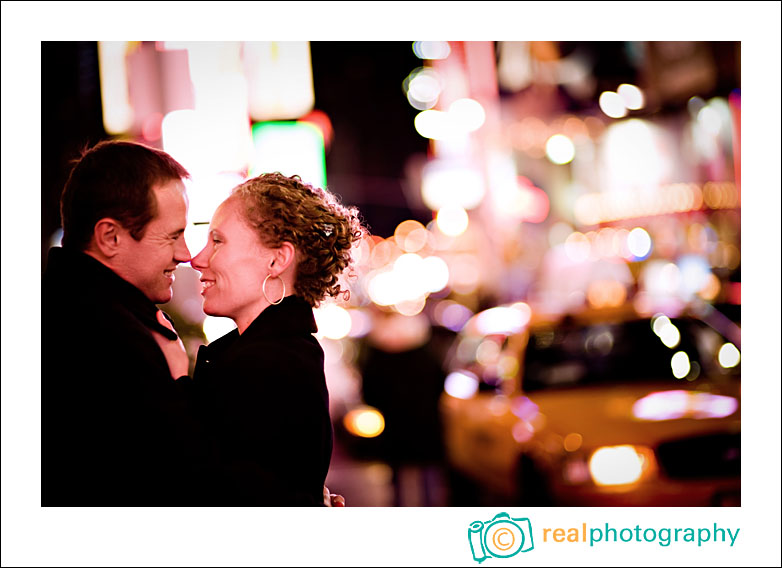 engagement portrait times square