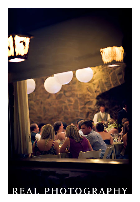 looking in on boettcher mansion wedding reception