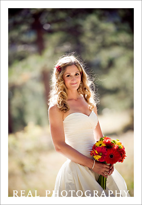 bridal portrait estes park wedding photos