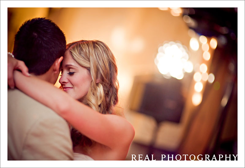 bride and groom first dance wedding at estes park