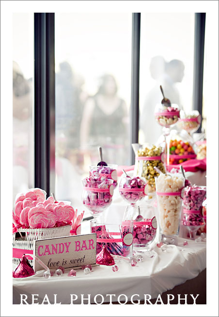 candy buffet idea pink