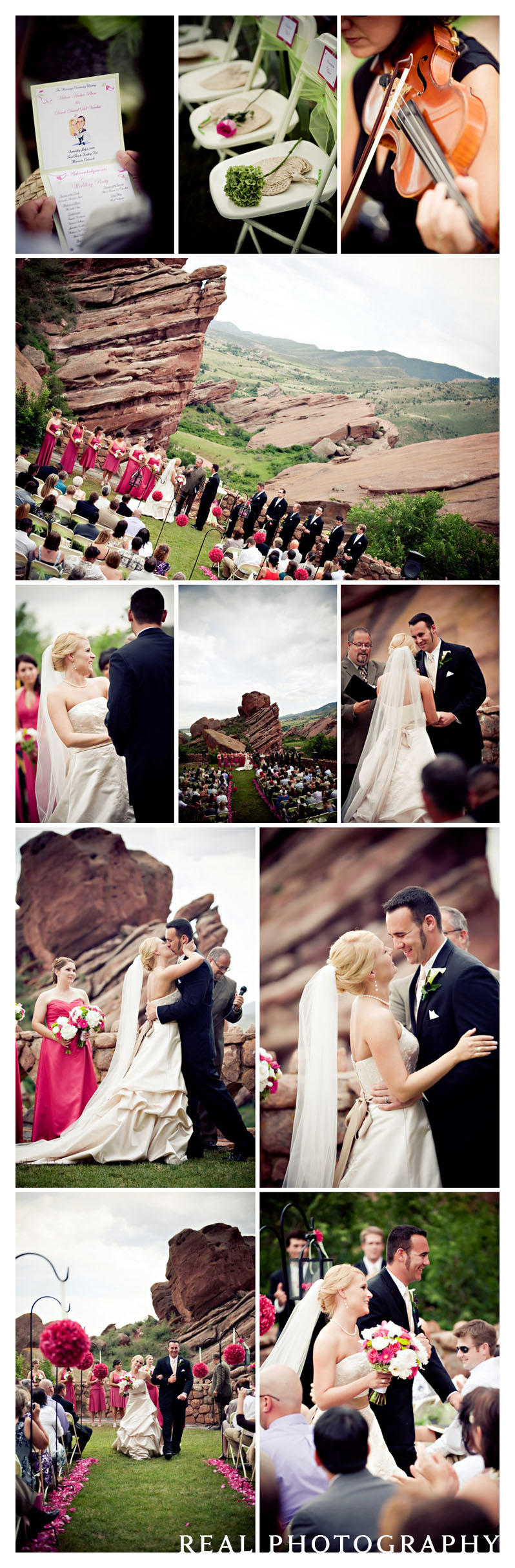 red rocks park wedding photos