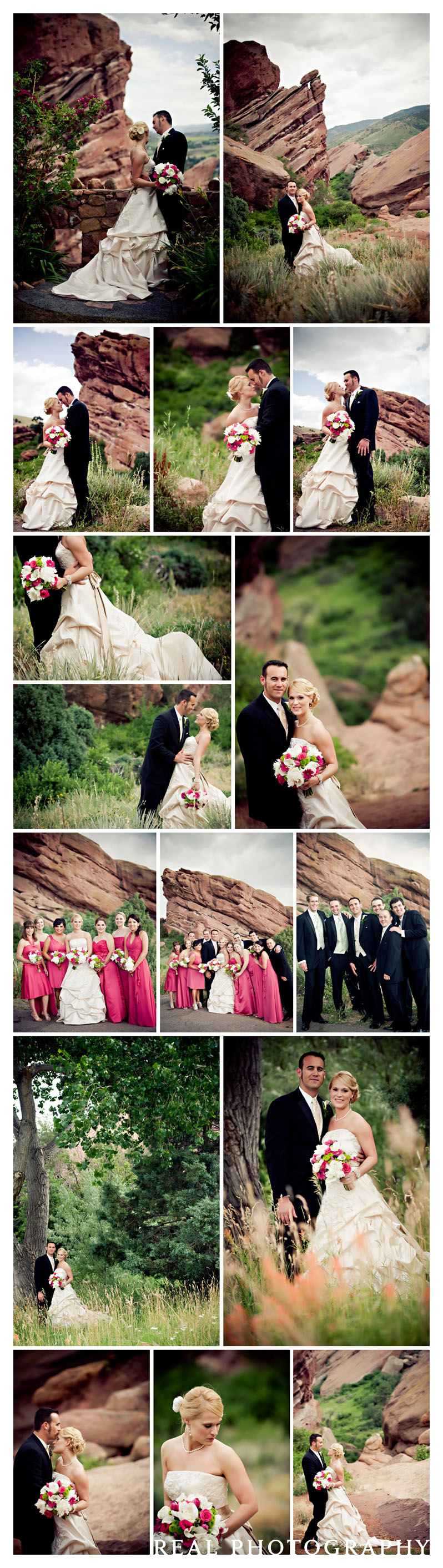 red rocks wedding ceremony photos colorado