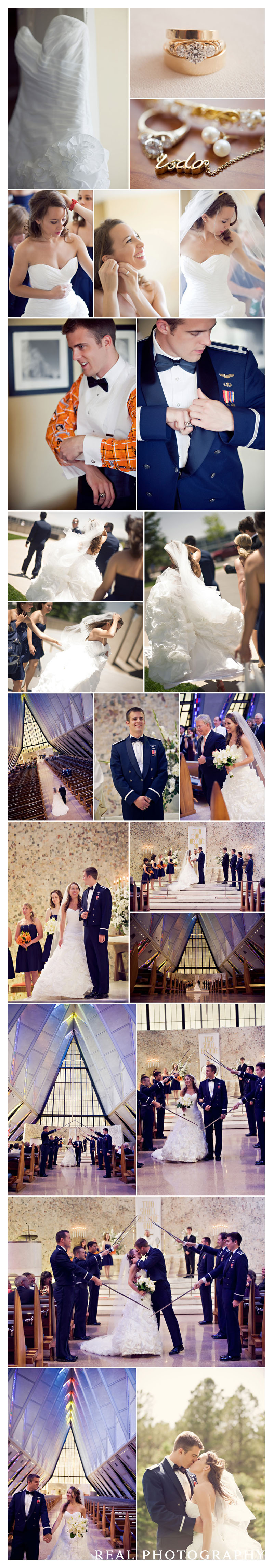 air force academy chapel wedding photos