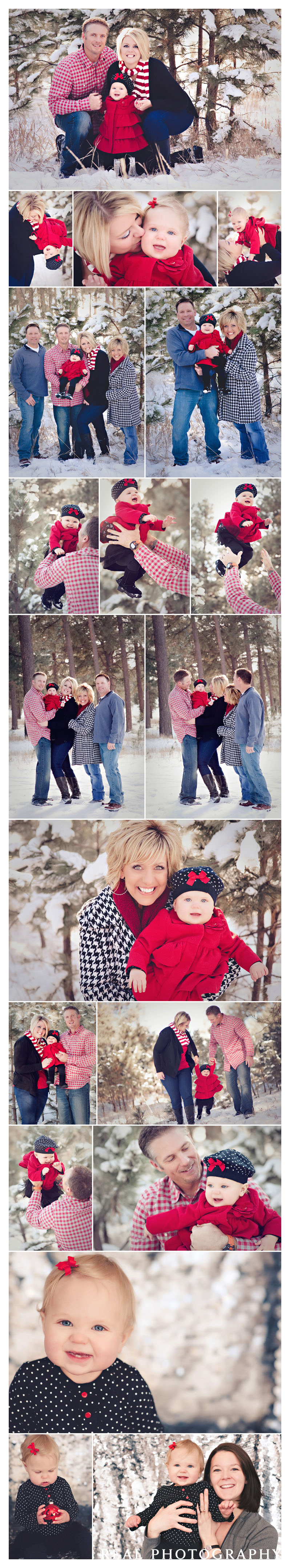 family portraits winter snow colorado