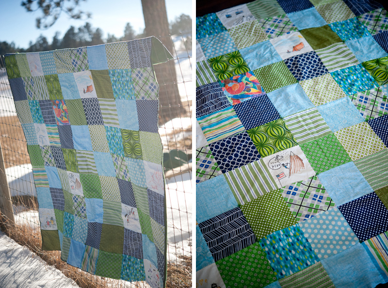 gift quilt idea grandparents