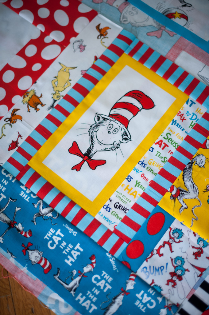 dr seuss fabric baby quilt