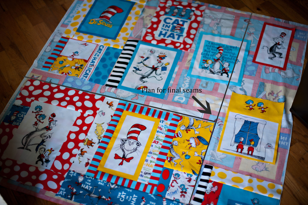 dr seuss fabric baby quilt