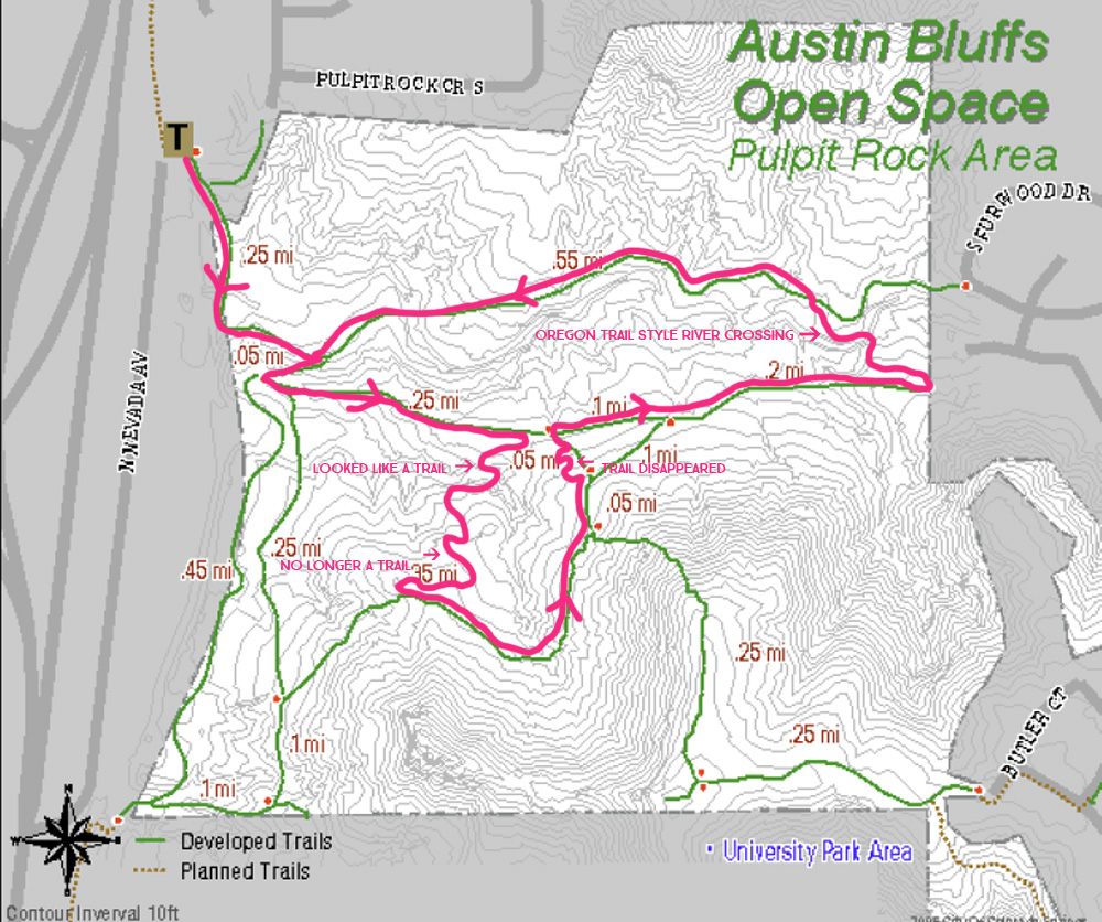 pulpit rock map