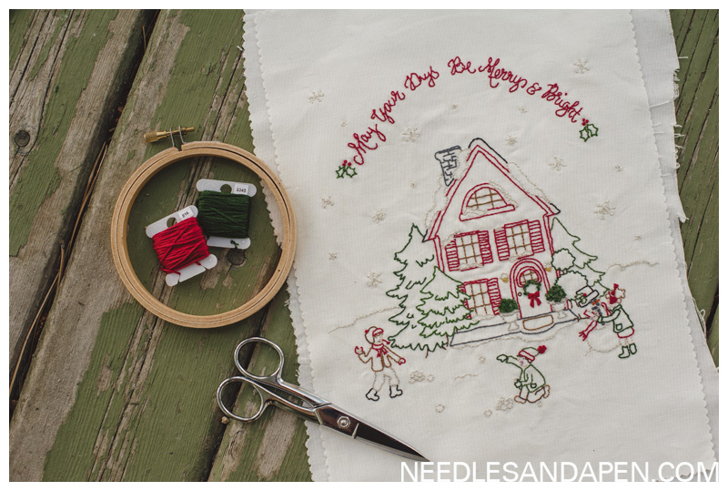 christmas embroidery