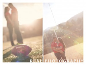 football themed engagement photos portrait colorado springs photographer